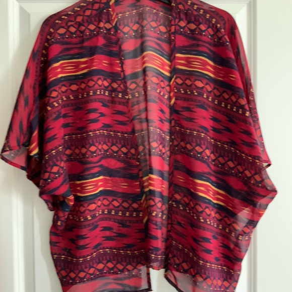 Kimono coverup sheer blouse - Picture 3 of 4